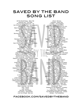 Saved by the Band Song List