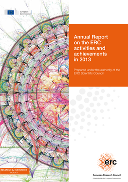 Annual Report on the ERC Activities and Achievements in 2013