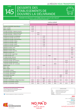 Desserte Des Établissements De Douvres-La-Délivrande