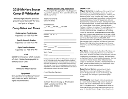 Mcnary Soccer Camp 2015