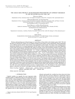 The Araucaria Project: Near-Infrared Photometry