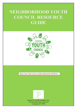 Neighborhood Youth Council Resource Guide