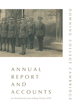 College Annual Report and Accounts 2017-2018