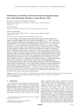 Sedimentary Resurfacing and Fretted Terrain Development Along the Crustal Dichotomy Boundary, Aeolis Mensae, Mars Rossman P