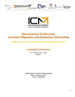 International Conference on Labor Migration and Industrial Citizenship