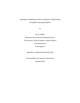 University of Texas at Arlington Dissertation Template