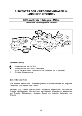 3. Inventar Der Kriegerdenkmäler Im Landkreis Kitzingen