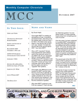 Mcc O Ctober 2007