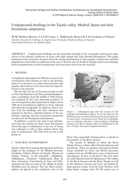 Underground Dwellings in the Tajuña Valley, Madrid, Spain and Their Bioclimatic Adaptation