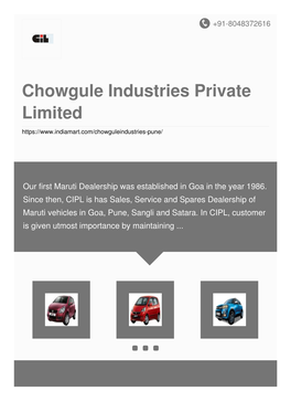 Chowgule Industries Private Limited