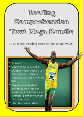 Reading Comprehension Text Mega Bundle