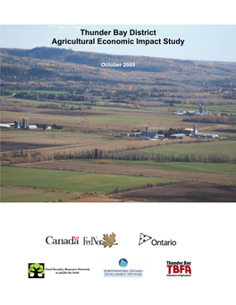 Thunder Bay District Agricultural Economic Impact Study