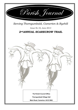 Serving Thorngumbald, Camerton & Ryehill 2Ndannual SCARECROW