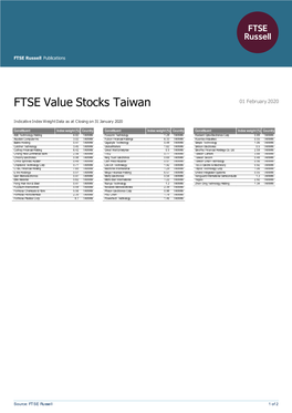 FTSE Publications