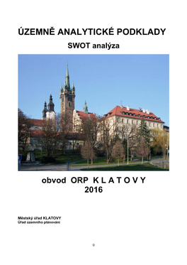 ÚAP Klatovy SWOT 2016