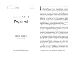 Berker-Luminosity-Regained.Pdf