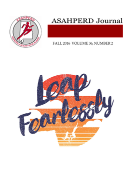 ASAHPERD Journal Fall 2016