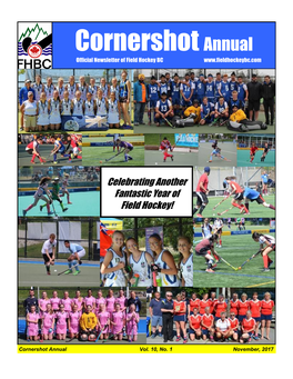 Cornershot Annual Official Newsletter of Field Hockey BC