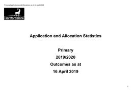 1022598 Appendix 3 HCC Primary School Allocations 2019-20