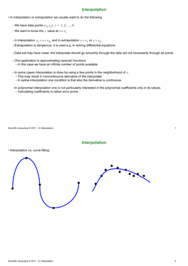 Interpolation Interpolation