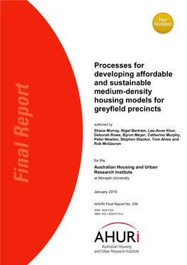 Processes for Developing Affordable and Sustainable Medium