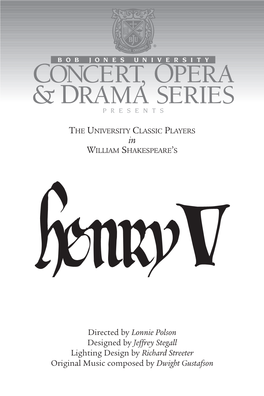 The University Classic Players in William Shakespeare's