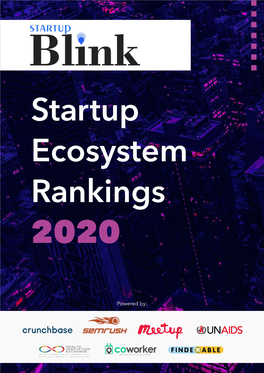 Startup Ecosystem Rankings 2020