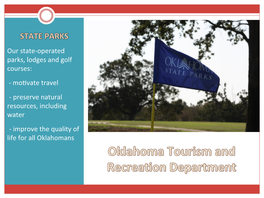 Operated Parks, Lodges and Golf Courses: - Mo�Vate Travel