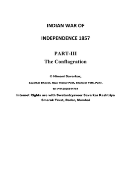 Indian War of Independence 1857