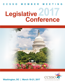 Legislative Conference Materials Are Available At: TABLE of CONTENTS