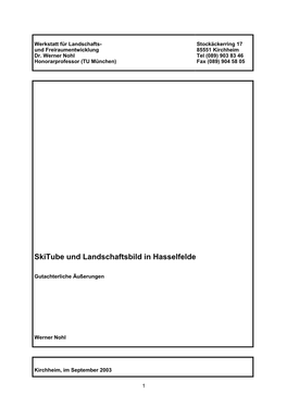 Skitube Und Landschaftsbild in Hasselfelde