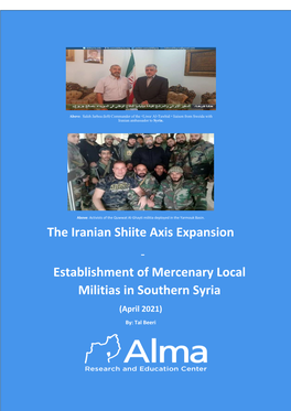 Establishment of Mercenary Local Militias in Southern Syria (April 2021) By: Tal Beeri