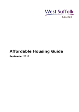 Affordable Housing Guide September 2019