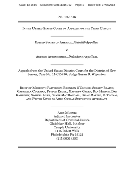2013-07-08-Security Researchers Amicus.Pdf