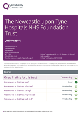 The Newcastle Upon Tyne Hospitals NHS Foundation Trust