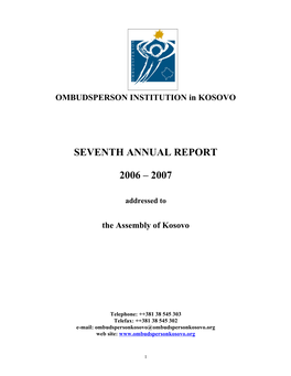 Seventh Annual Report 2006 – 2007