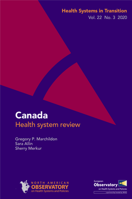 Canada – Health System Review 2020