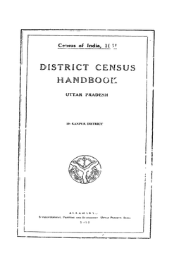 District Census Handbook, 20-Kanpur, Uttar Pradesh