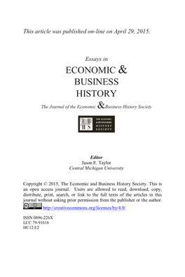 Economic & Business History