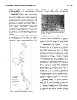 Re-Examination of Lunokhod Sites: Panoramas and Aims for Lroc Investigations