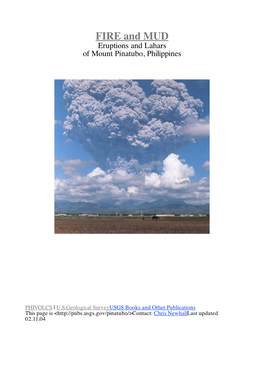 Fire and Mud: Eruptions and Lahars of Mount Pinatubo, Philippines