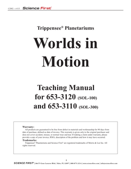 Teaching Manual for 653-3120 (SOL-100) and 653-3110 (SOL-300)