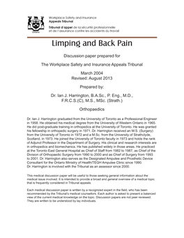 Limping and Back Pain