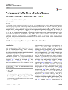 Psychotropics and the Microbiome: a Chamber of Secrets…