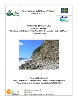 (PNCVD) PROGETTO LIFE NATURA “LIFE06NAT/IT/000053” “Gestio