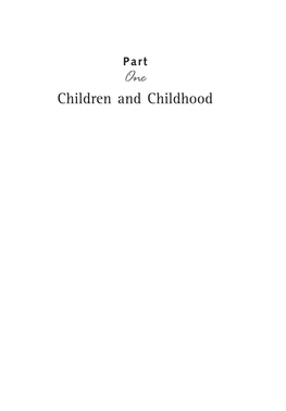 Children and Childhood