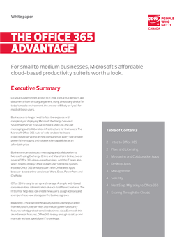 The Office 365 Advantage