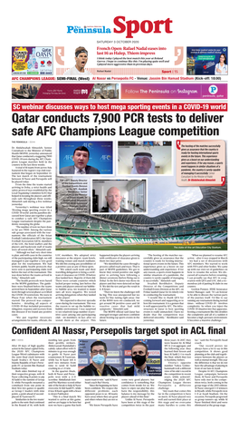 Qatar Conducts 7,900 PCR Tests to Deliver Safe AFC Champions League Competition
