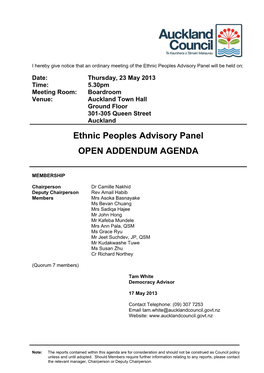 Ethnic Peoples Advisory Board.20130523.Agendasup