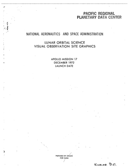 Apollo 17 Orbital Science Visual Observation Site Graphics